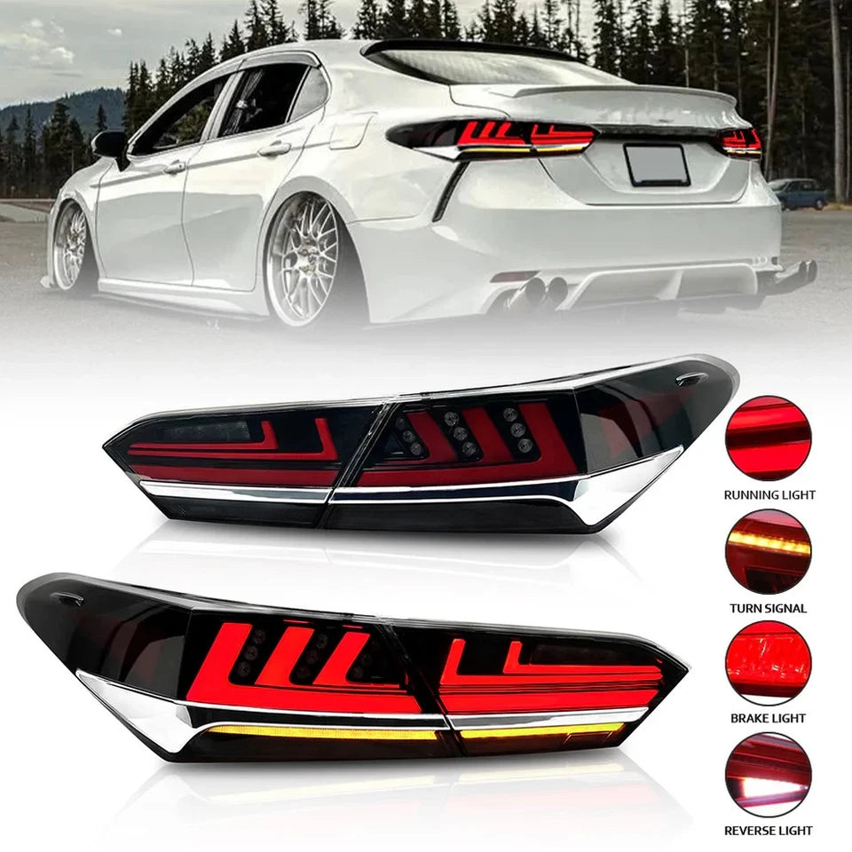 NTXGlow Smoked LED Tail Lights (2018-2024 Toyota Camry SE XSE LE )