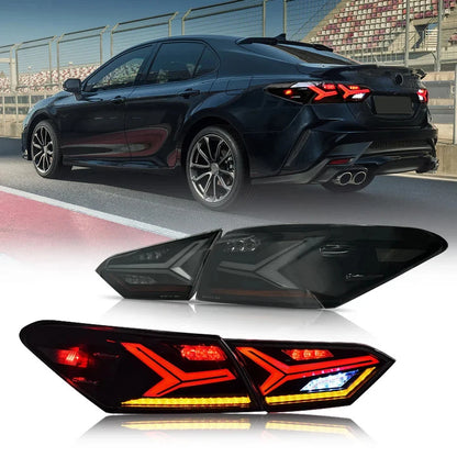 NTXGlow Smoke Tail Lights (2018-2024 Toyota Camry LE SE, XLE, XSE, TRD 8th Gen)