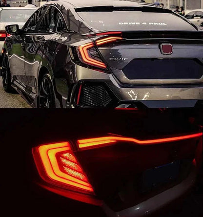 NTXGlow Smoked LED Tail Lights (2016-2021 Honda Civic 10th Gen)