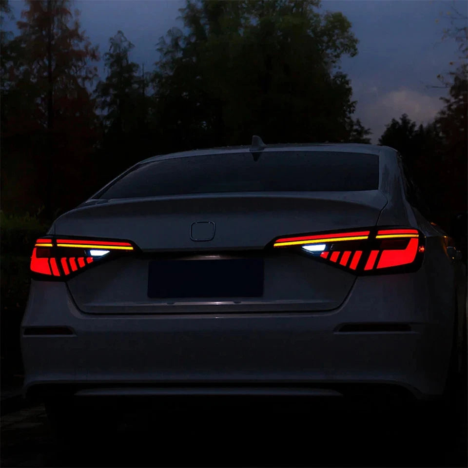 NTXGlow Smoked Red LED Tail Lights (2022-2025 Honda Civic 11th Gen)