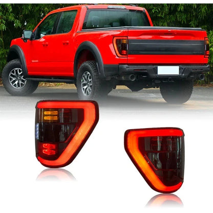 NTXGlow Smoked LED Tail Lights 2021-2026 Ford F-150 (Low Configuration)