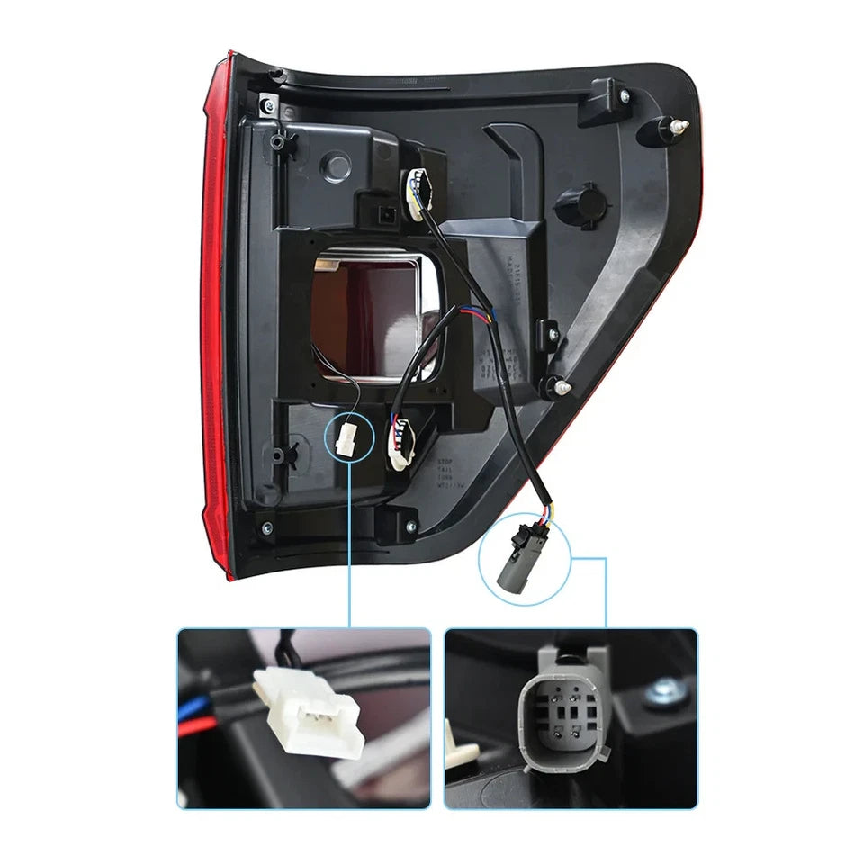 NTXGlow Left Side LED Tail Light with Blind Spot (2021-2023 Ford F-150 XLT)
