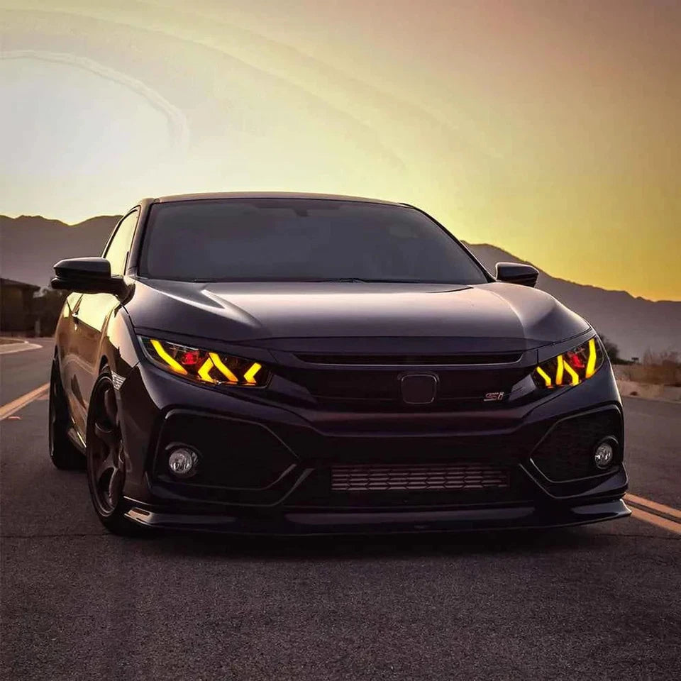 NTXGlow Demon Eye LED Headlights (2016-2021 Honda Civic 10th Gen)