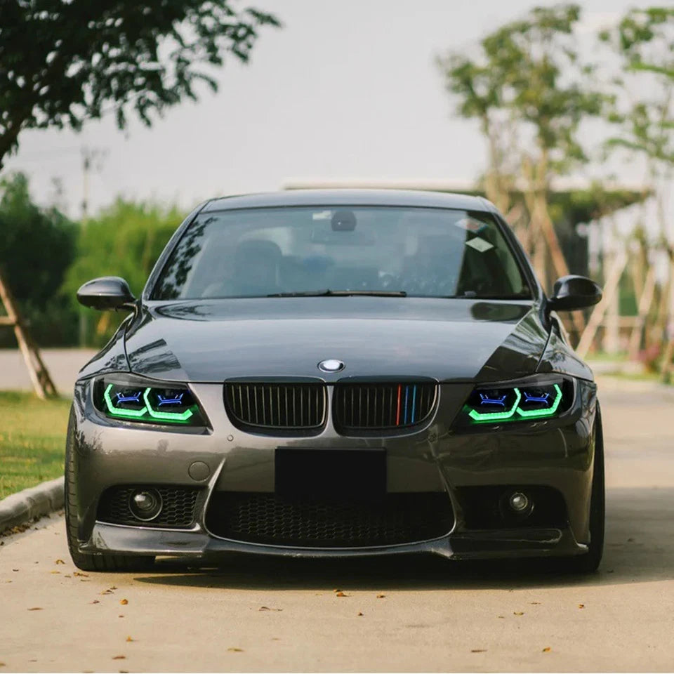 NTXGlow RGB Halogen Headlights (2009-12 BMW 3-Series E90 E91 320i 323i 325 330 335)