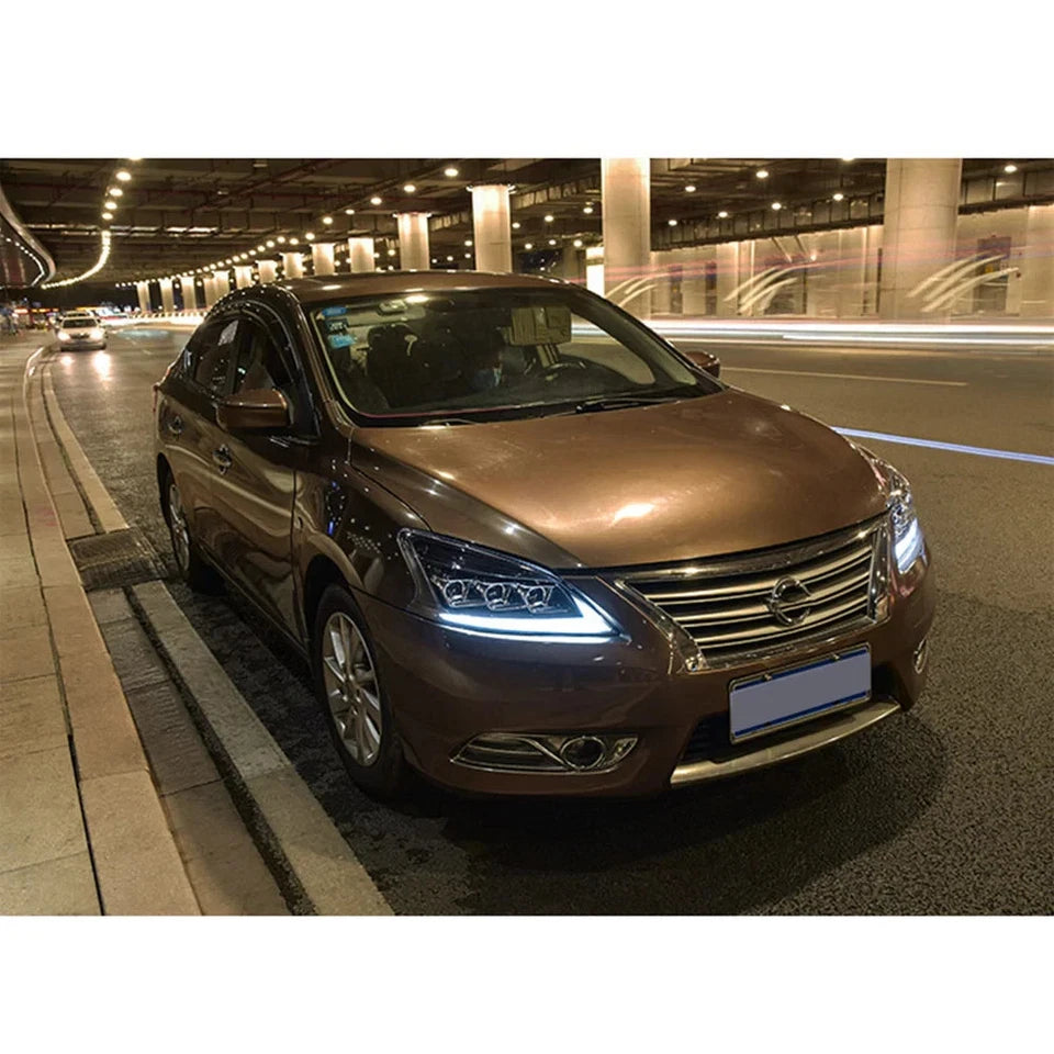 NTXGlow LED Headlights 2012-2015 Nissan Sylphy (A Touch of Blue)