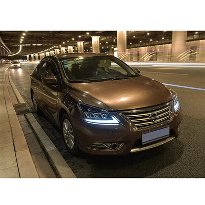 NTXGlow LED Headlights 2012-2015 Nissan Sylphy (A Touch of Blue)