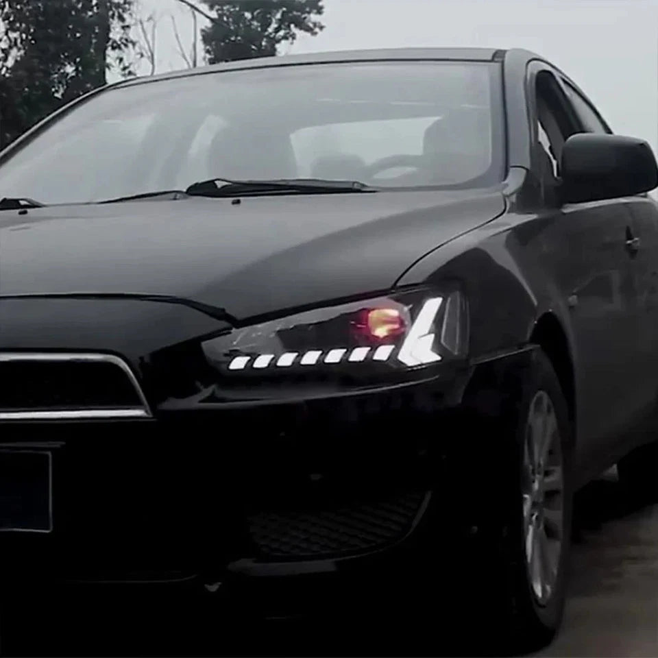NTXGlow Start-up Animation LED Headlights (2008-UP Mitsubishi Lancer EVO EX)
