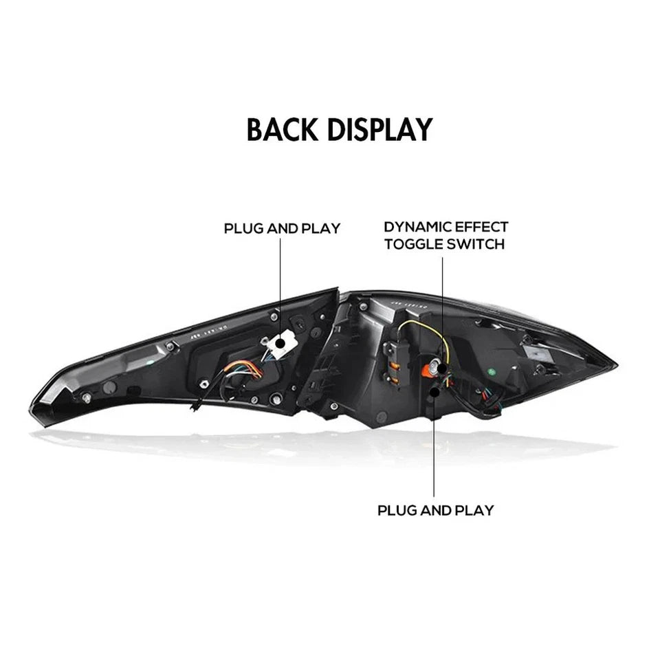 NTXGlow Smoked Red LED Tail Lights (2022-2025 Honda Civic 11th Gen)