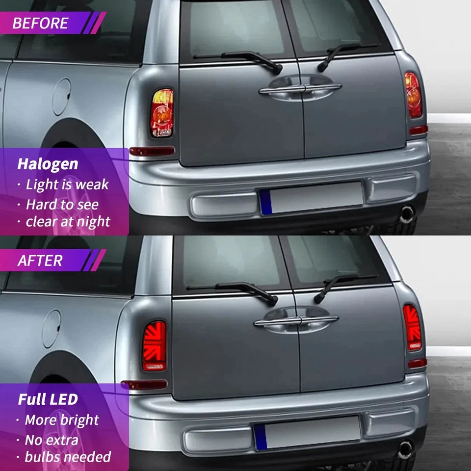 NTXGlow Smoked LED Tail Lights (2007-2014 BMW Mini Cooper Clubman R55)