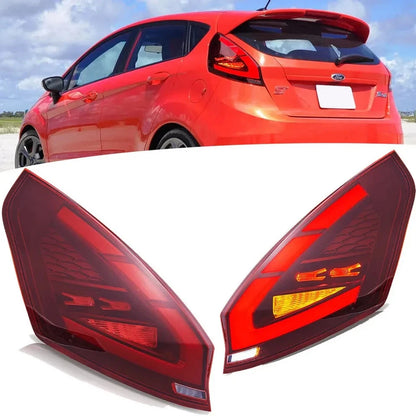 NTXGlow Red LED Tail Lights (2008-2019 Ford Fiesta Hatchback SE & ST)