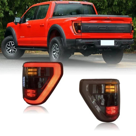 NTXGlow Smoked LED Tail Lights 2021-2026 Ford F-150 (Low Configuration)