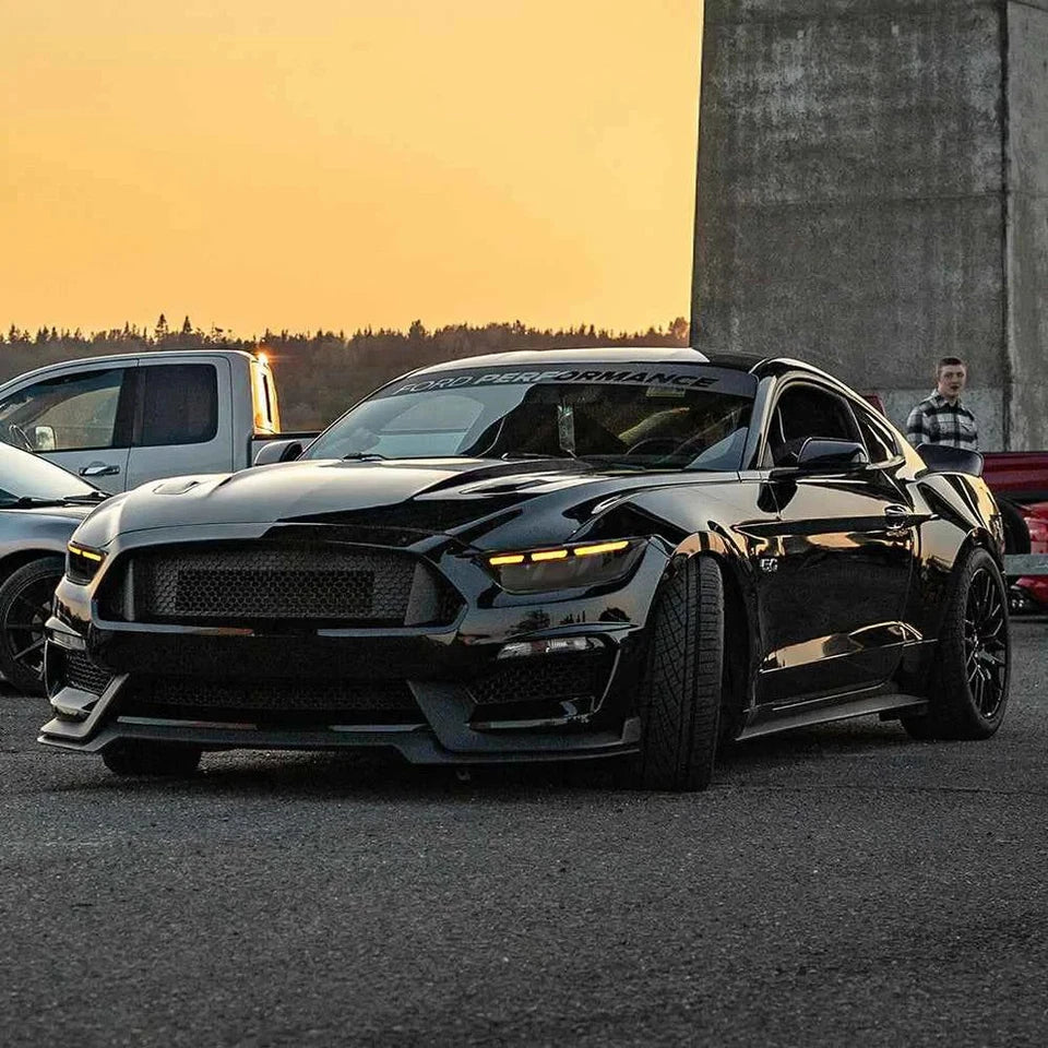NTXGlow Carbon Fiber LED Headlights (2015-2017 Ford Mustang S550)
