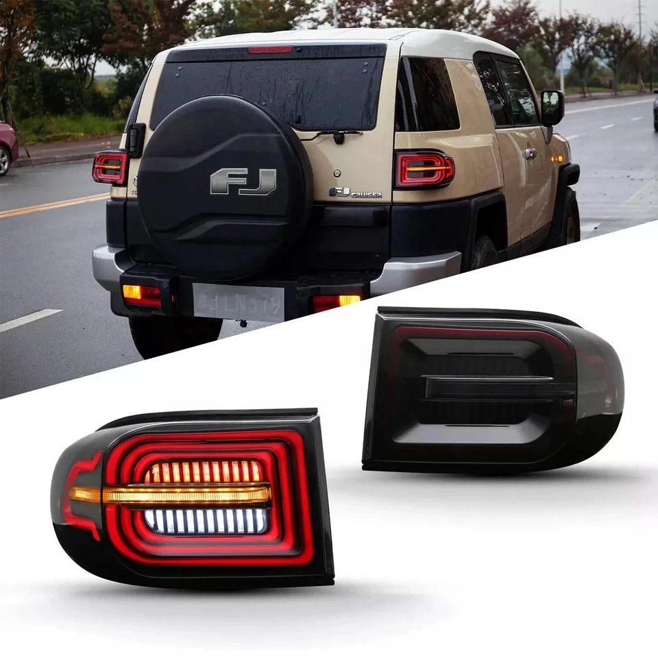 NTXGlow Smoked LED Tail Lights (2007-2021 Toyota FJ Cruiser)