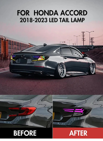 NTXGlow RGB LED Tail Lights (2018-22 Honda Accord LX, Sport, EX, EX-L, Touring)