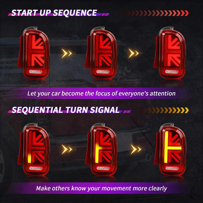 NTXGlow Red LED Tail Lights (2007-2014 BMW Mini Cooper Clubman R55)