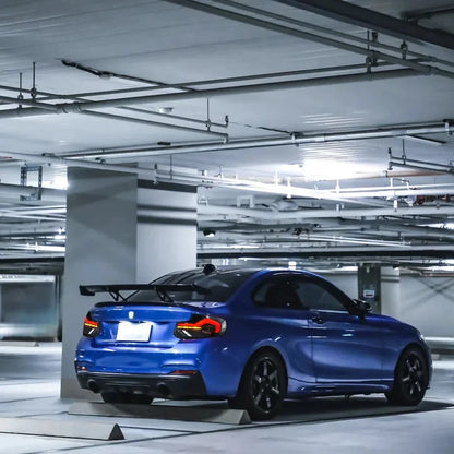 NTXGlow Smoke White LED GTS Tail Lights (2014-2021 BMW 2-Series F22, F23, F87 M2)