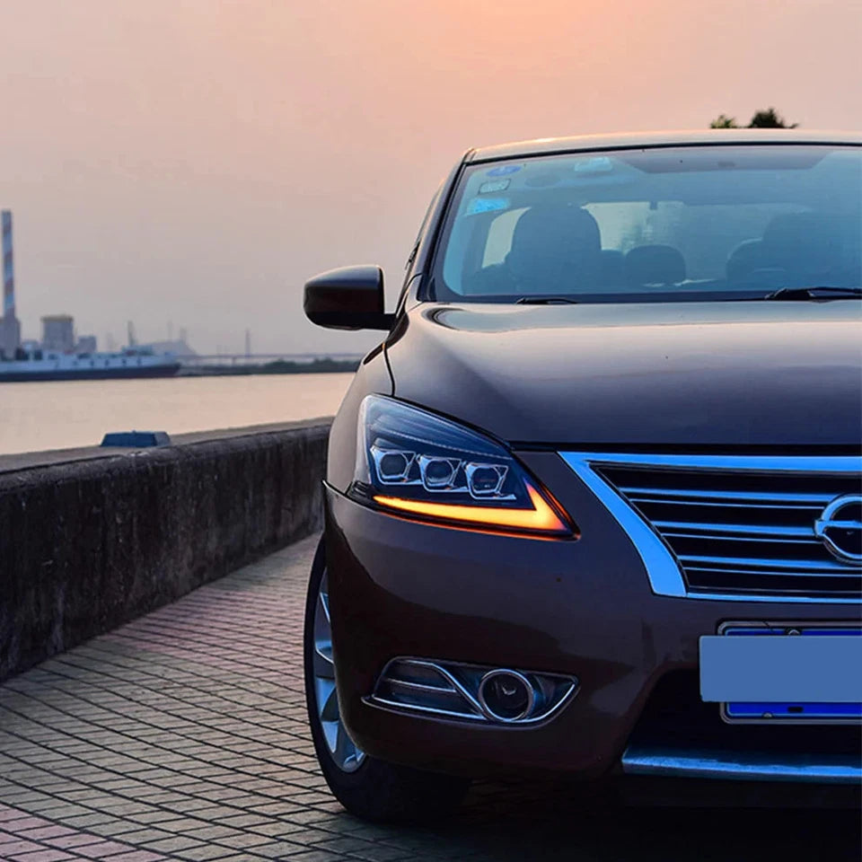 NTXGlow LED Headlights 2012-2015 Nissan Sylphy (A Touch of Blue)