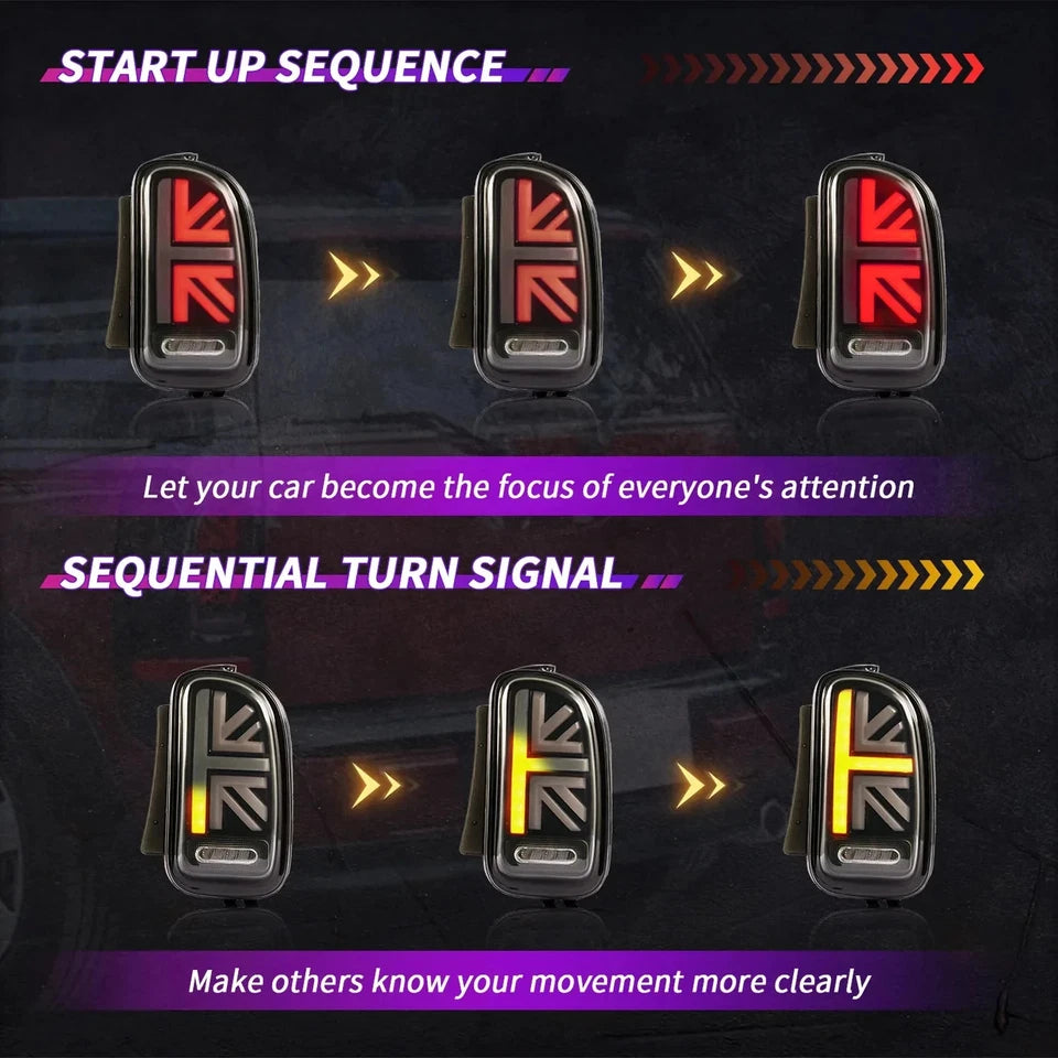 NTXGlow Red LED Tail Lights (2007-2014 BMW Mini Cooper Clubman R55)