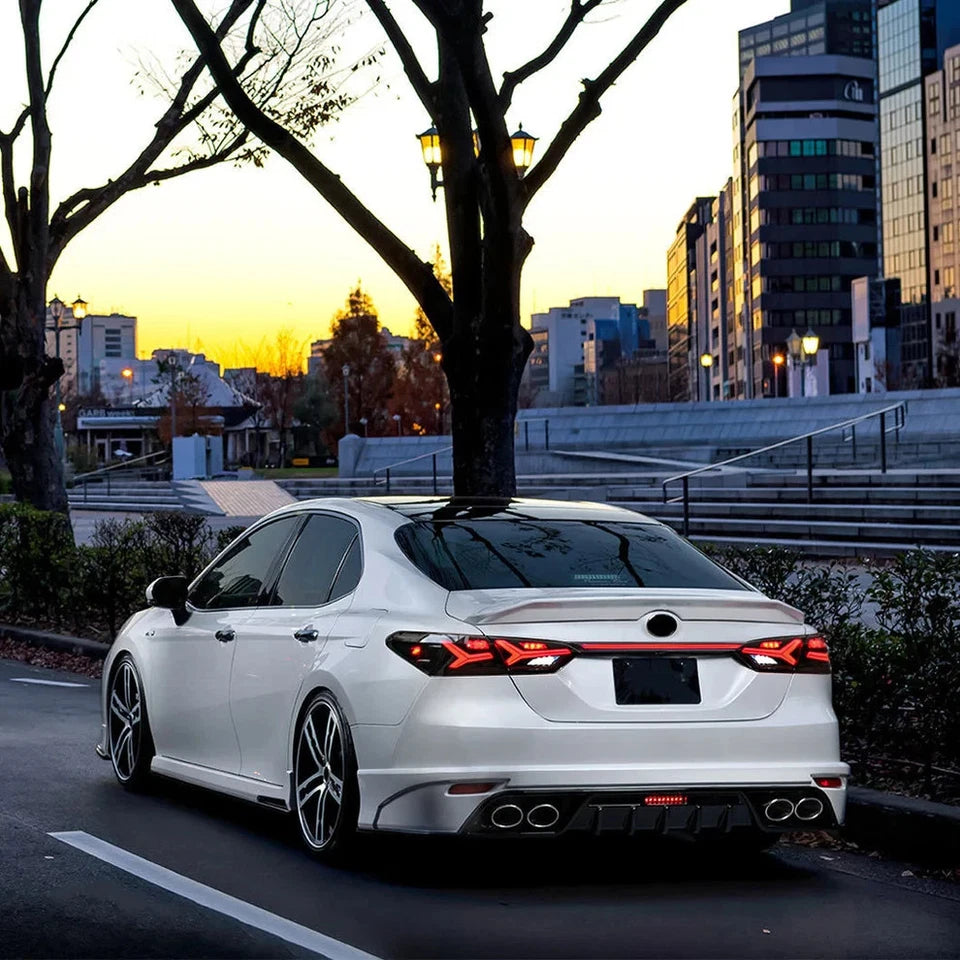 NTXGlow Smoke White Tail Lights & Trunk Set (2018-2024 Toyota Camry)