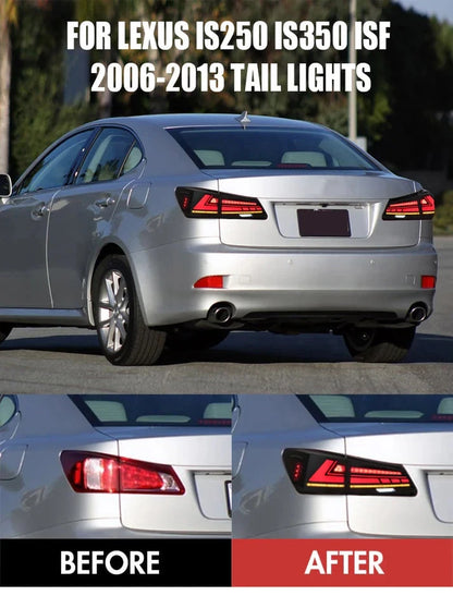NTXGlow Red LED Tail Lights (2006-2012 Lexus IS250, IS350, IS F)