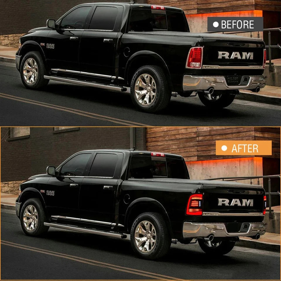 NTXGlow Smoked LED Tail Lights (2009-18 Dodge RAM 1500 & 2013-18 RAM 2500)