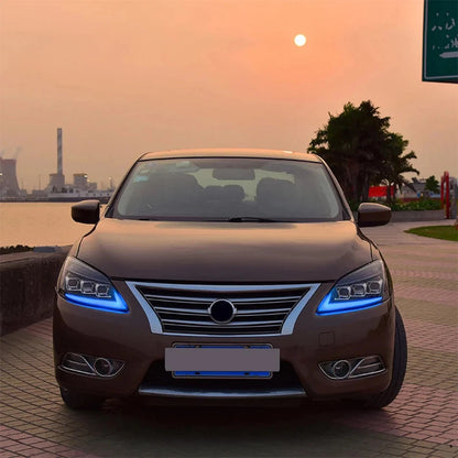 NTXGlow LED Headlights 2012-2015 Nissan Sylphy (A Touch of Blue)