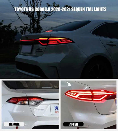 NTXGlow Red LED Tail Lights (2020-2024 Toyota Corolla US)