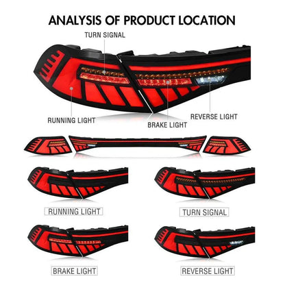 NTXGlow Red LED Tail Lights with Trunk Lamp (2023-2025 Honda Accord 11th Gen)