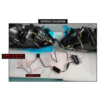 NTXGlow Dynamic DRL LED Headlights 2008-2012 Honda Accord MK8 (Demon Eyes)