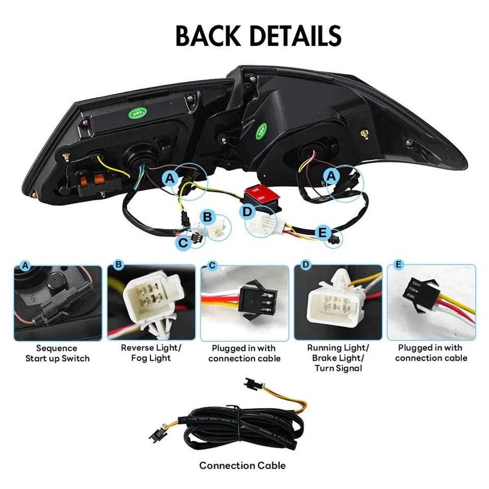 NTXGlow LED Tail Lights (2007-2012 Lexus ES350, ES330)