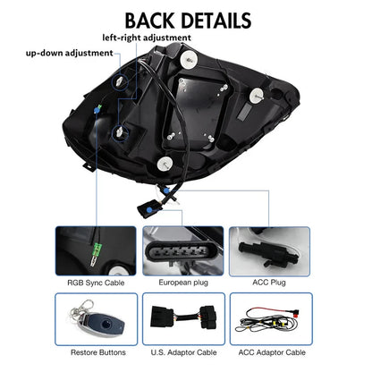 NTXGlow RGB LED Headlights (2005-2013 Chevrolet Corvette C6)