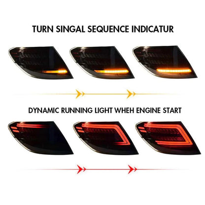 NTXGlow LED Tail Lights (2007-2014 Mercedes-BENZ W204 C180 C200 C260 C300)