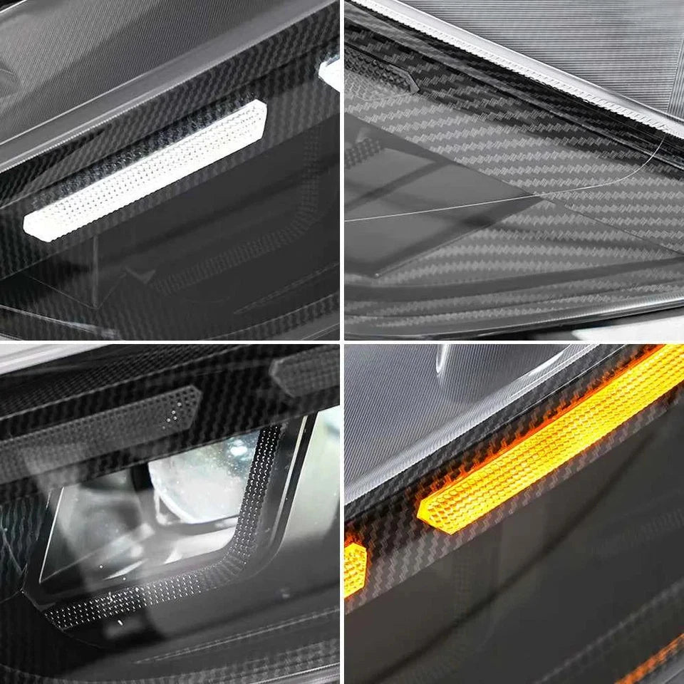 NTXGlow Carbon Fiber LED Headlights (2015-2017 Ford Mustang S550)