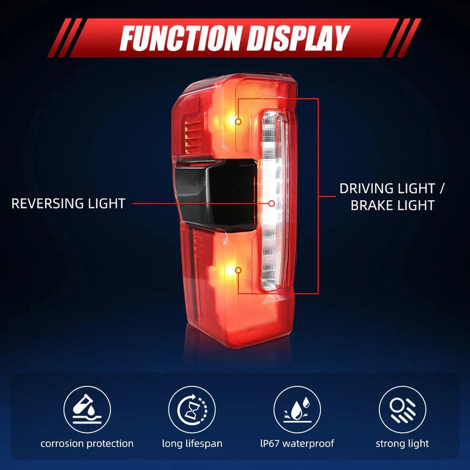 NTXGlow Right & Right Tail Lights (2023-2025 Ford F-250, F-350 Super Duty)