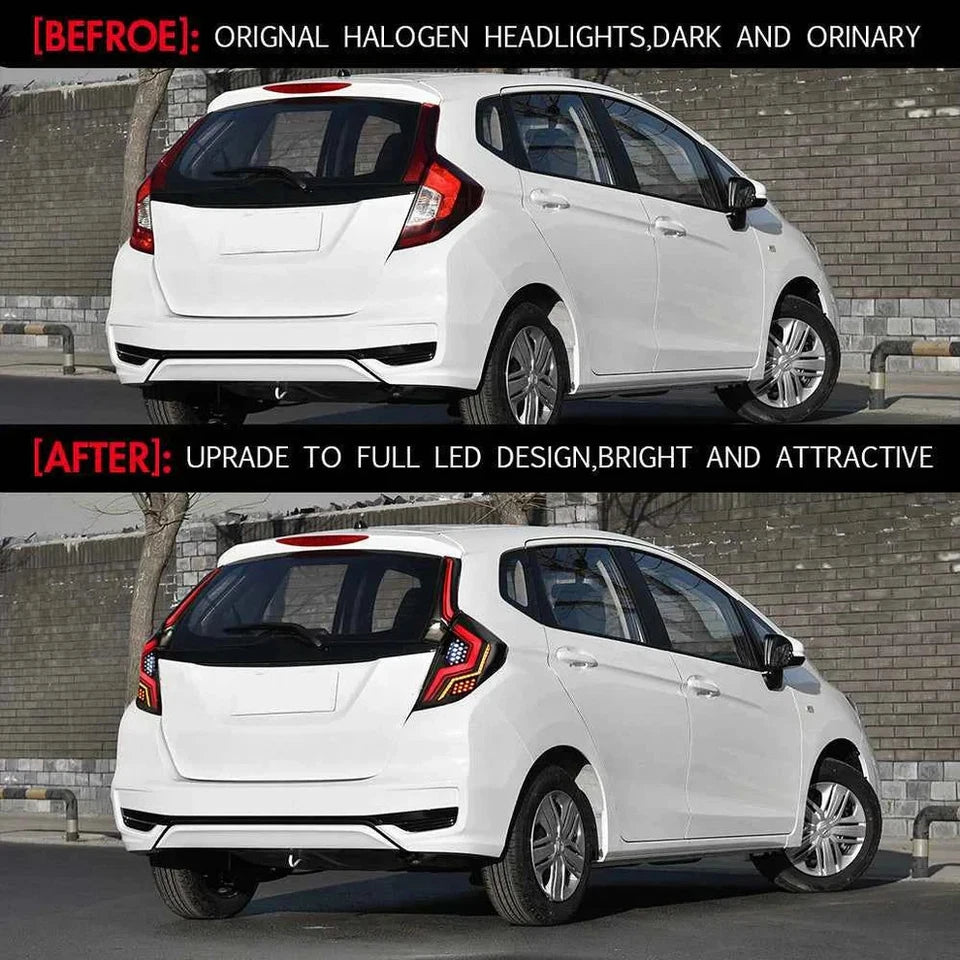 NTXGlow Smoked LED Tail Lights with Start-up Animation (2014-2018 Honda Jazz)