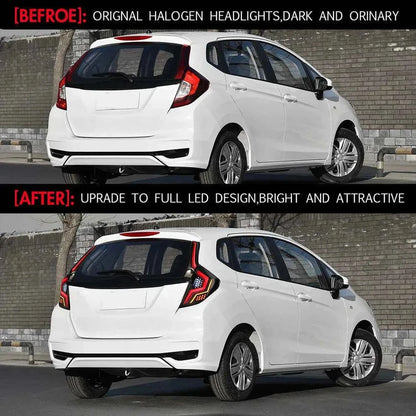 NTXGlow Smoked LED Tail Lights with Start-up Animation (2014-2018 Honda Jazz)