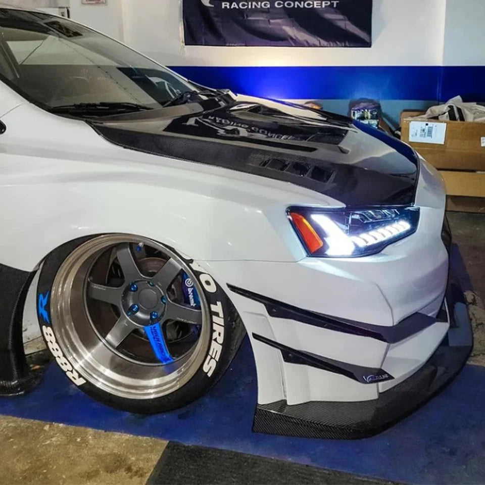 NTXGlow Start-up Animation LED Headlights (2008-UP Mitsubishi Lancer EVO EX)