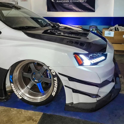 NTXGlow Start-up Animation LED Headlights (2008-UP Mitsubishi Lancer EVO EX)