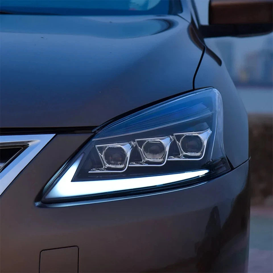 NTXGlow LED Headlights 2012-2015 Nissan Sylphy (A Touch of Blue)