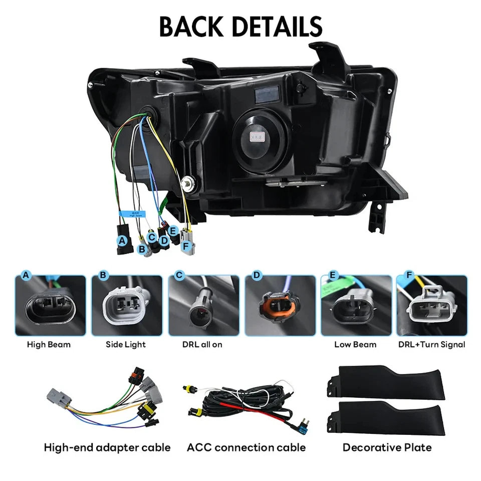 NTXGlow Projector LED Headlights (2007-2013 Toyota Tundra)