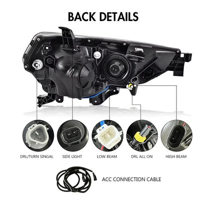 NTXGlow White LED Headlights (2014-2022 Toyota 4Runner)