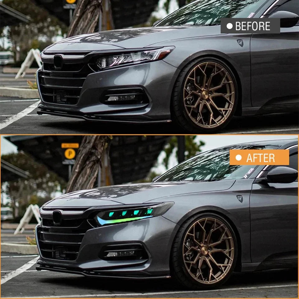NTXGlow RGB LED Headlights (2018-2022 Honda Accord LX, EX, EXL, Sport, SE)