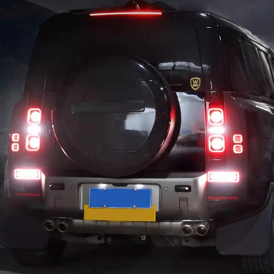 NTXGlow Smoked LED Bumper Brake Tail Lights (2020-2025 Land Rover Defender)