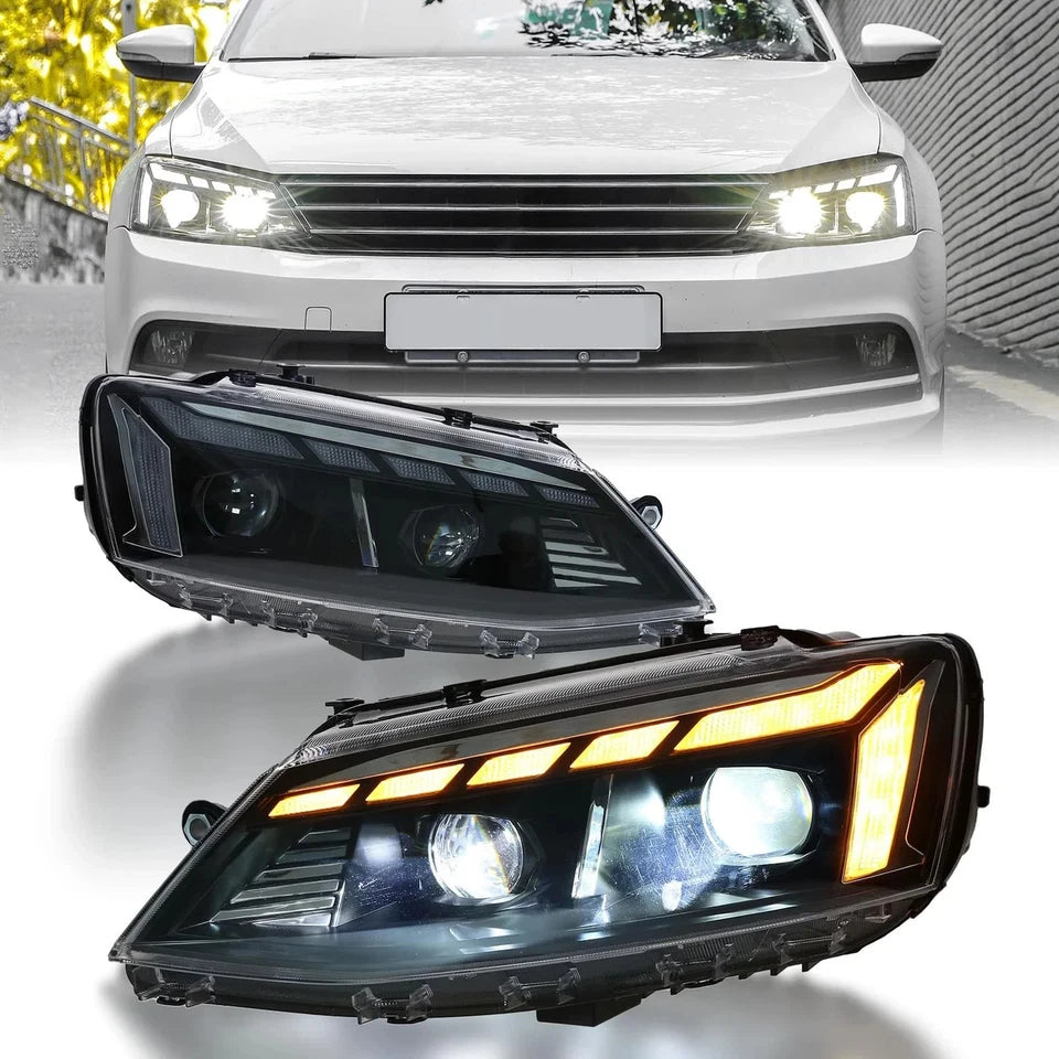 NTXGlow Start-up Animation LED Headlights (2012-18 Volkswagen Jetta MK6)