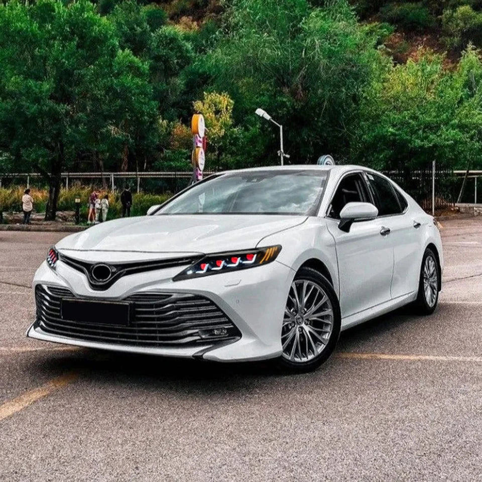 NTXGlow Red Demon Eye Headlights (2018-2024 Toyota Camry LE, SE, XLE, XSE, TRD)