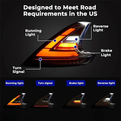 NTXGlow Smoked LED Tail Lights (2009-2020 Nissan 370Z)