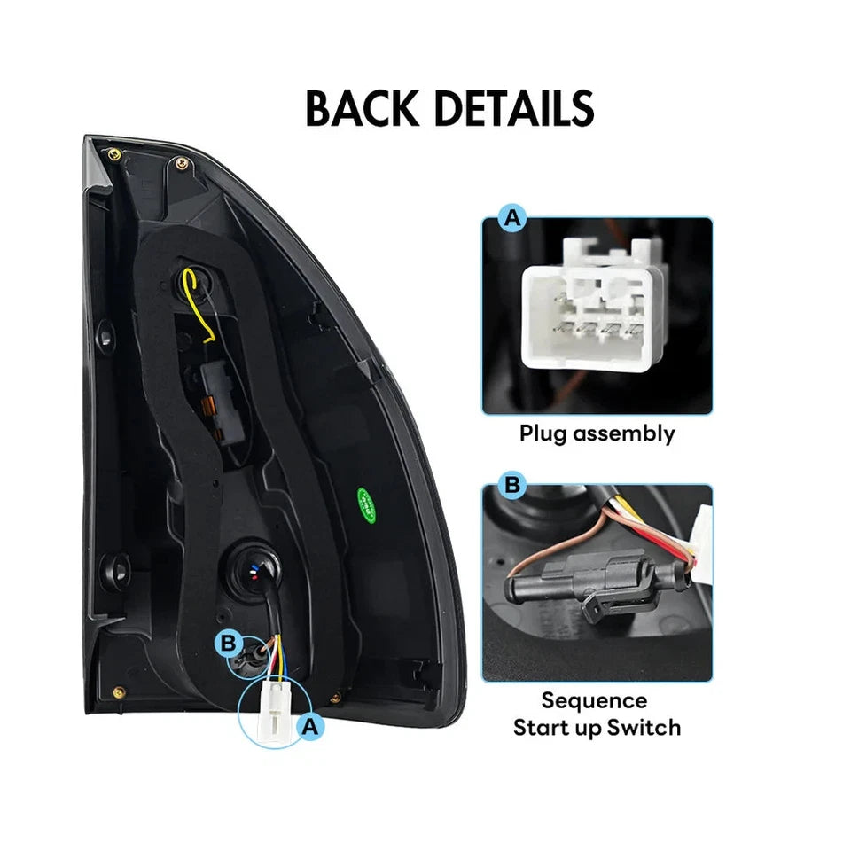 NTXGlow LED Tail Lights (2003-2009 Toyota Land Cruiser Prado, LC120)