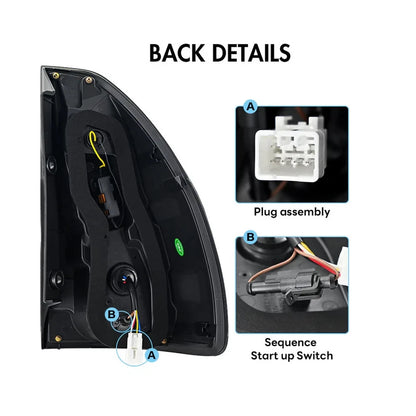 NTXGlow LED Tail Lights (2003-2009 Toyota Land Cruiser Prado, LC120)