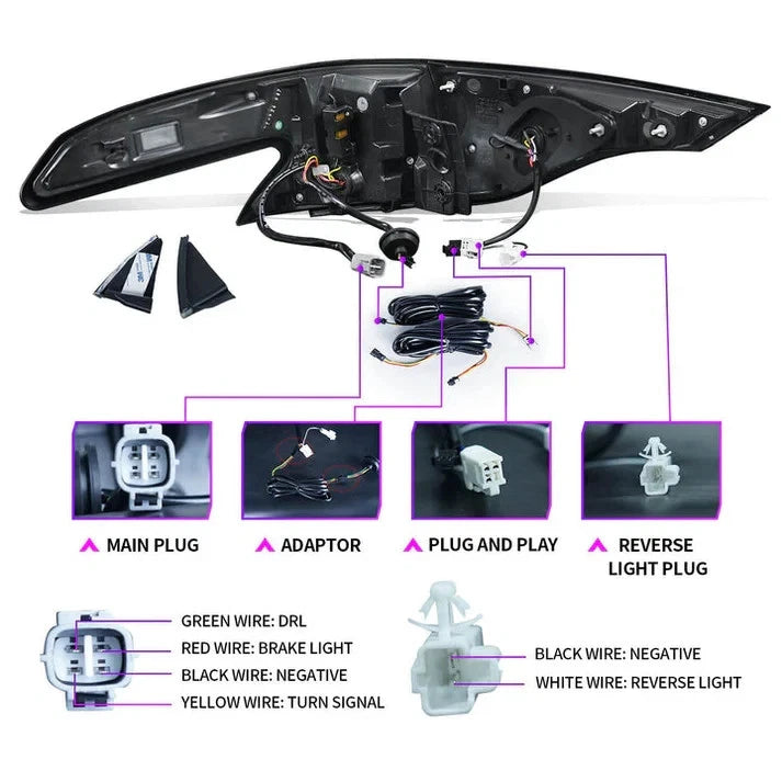 NTXGlow LED Tail Lights & Middle Lamp (2020-2023 Toyota Sienna)