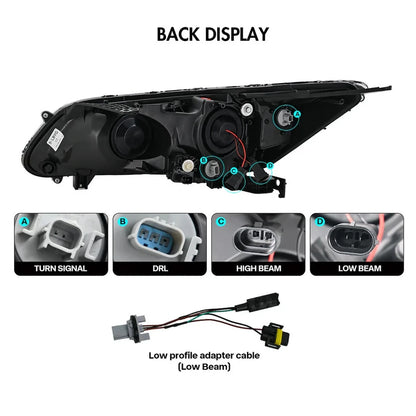 NTXGlow Demon Eye LED Headlights (2013-2015 Honda Accord)